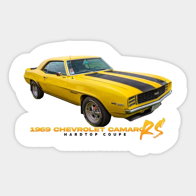 1969 Chevrolet Camaro RS Hardtop Coupe Sticker by Gestalt Imagery